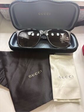 NEW Gucci Men's Black Sunglasses